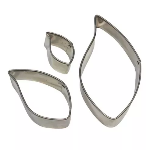 Cortador para Fondant de Hoja, Set de 3 Piezas TIPS E08