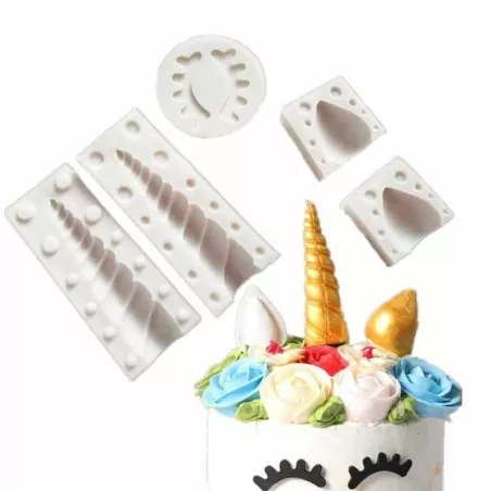 Molde de Silicon de Cuerno de Unicornio  MASTER CHEF 0760840