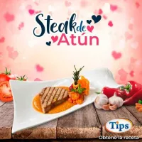 Steak de Atun con Salsa Romesco TIPS RA0000812