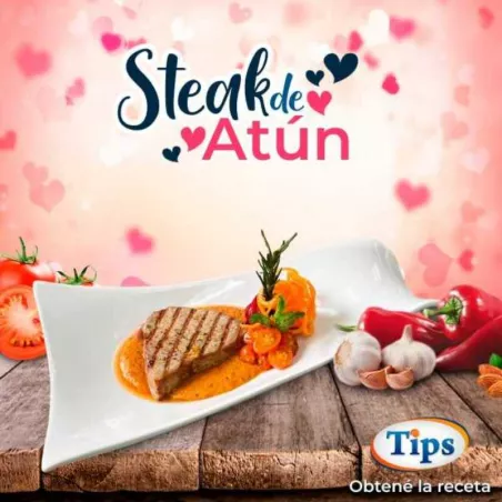 Steak de Atun con Salsa Romesco TIPS RA0000812