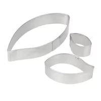 Cortador para Fondant de Hoja, Set de 3 Piezas TIPS E08