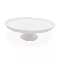 Pedestal Plastico de 14 Pulgadas, Color Blanco TIPS E-080-1