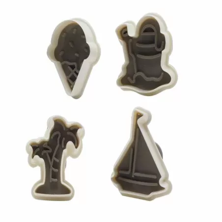 Marcador de Plastico de Playa, Set de 4 Piezas TIPS ZN2015