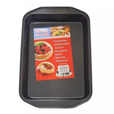 Molde Rectangular Antiadherente de 36 x 2.5 Centimetros TIPS B-091-1