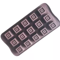 Molde de Silicon Cuadrado de 15 Cavidades MASTER CHEF 213