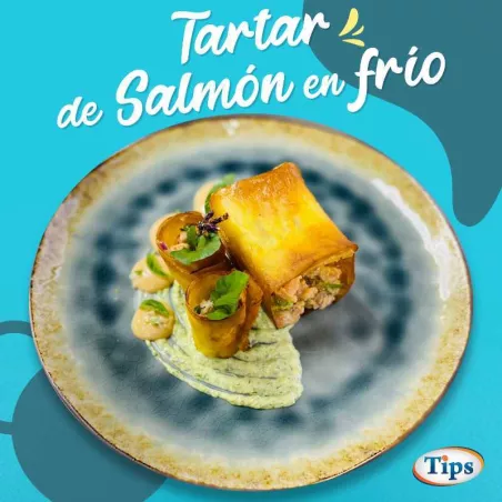 Tartar de Salmon en Frio con Camote Crocante TIPS RA0000289