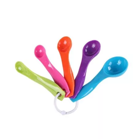 Cucharas de Medir de Colores Surtidos, Set de 5 Piezas TIPS ZN2189