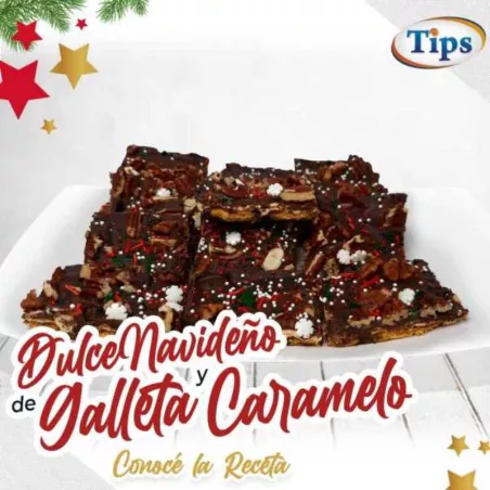 Dulce Navideno de Galleta y Caramelo TIPS RA0000347