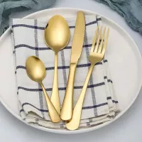 Juego de Cuberteria de Color Dorado de 24 Piezas TIPS BCS01-02 2