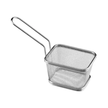 Canasta Mini Snacks de Acero Inoxidable de 12 x 10 Centimetros TIPS TCW-001