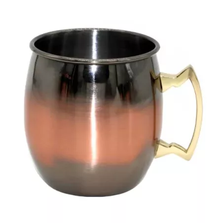 Jarra Moscow Mule Lisa de Acero Inoxidable de Color Bicolor de 550 Mililitros MASTER CHEF 9891909