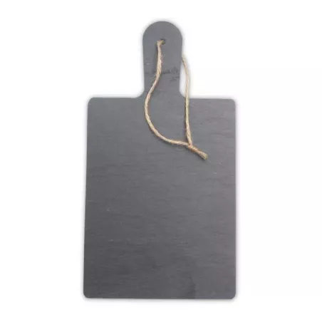 Plato de Piedra Pizarra en Forma de Tabla de 28 x 15 Centimetros de Color Negro TIPS RSD01-43