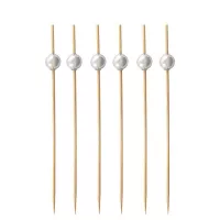 Pincho de Bola de Color Plateado de 9 Centimetros, Paquete de 50 Unidades TIPS ARK25-36