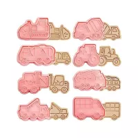 Marcadores Plasticos Surtidos de Transporte, Paquete de  8 Unidades TIPS ZNP-174