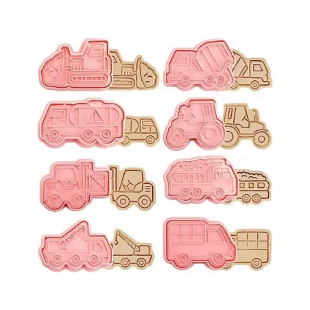 Marcadores Plasticos Surtidos de Transporte, Paquete de  8 Unidades TIPS ZNP-174