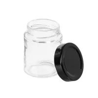 Frasco de Vidrio Transparente Redondo de 250 Mililitros TIPS A-179-01