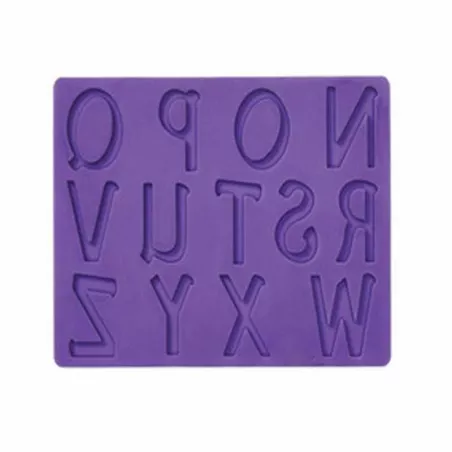 Molde de Silicon para Fondant del Abecedario de la N - Z TIPS 030-AM