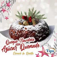 Queque Navideno con Azucar Quemado TIPS RA0000462