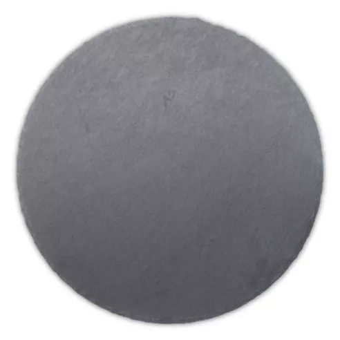 Plato Redondo de Piedra de 30 Centimetros de Color Negro TIPS RSD01-23