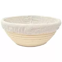 Banneton Redondo de 23 x 8.5 Centimetros, Color Beige MASTER CHEF 9890650
