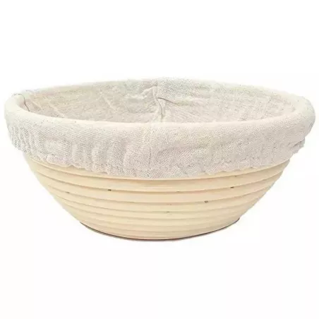 Banneton Redondo de 23 x 8.5 Centimetros, Color Beige MASTER CHEF 9890650