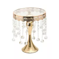 Base de Queque Metalica de Color Dorada de Pendientes de 30 x 40 Centimetros MASTER CHEF CS8038-30G