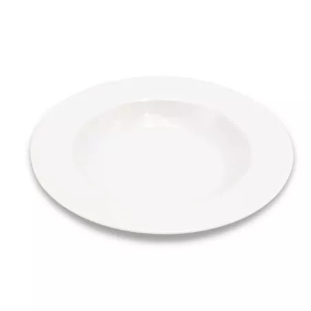Plato Redondo de Ceramica de Borde Ancho de 8.5 Pulgadas MASTER CHEF PS85