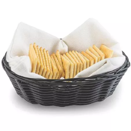 Panera Ovalada de Color Negro de 7 x 5 x 2 Pulgadas TABLECRAFT 2471