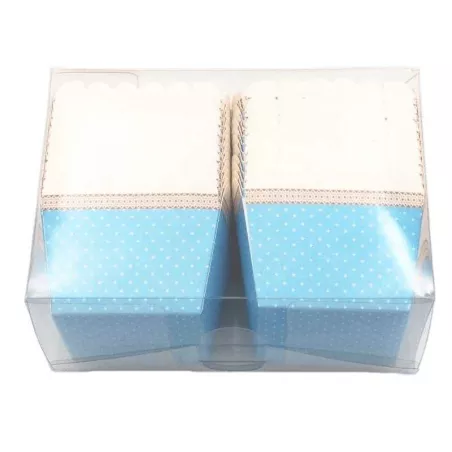 Molde Quequito Desechable Cuadrado de 24 Unidades TIPS B-355