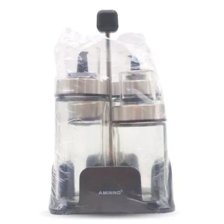 Vinagrera y Aceitera con Rack, Set de 4 Unidades SIN ASIGNAR MAA-07-04