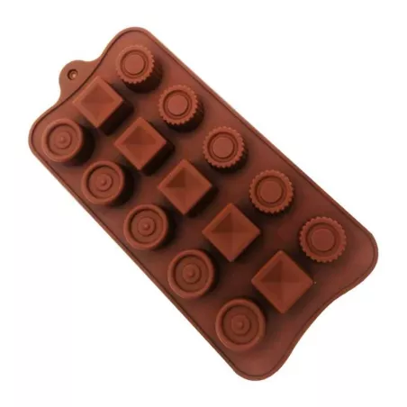 Molde de Silicon de Bombones Surtidos de 15 Cavidades MASTER CHEF 9890487