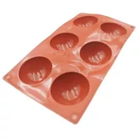 Molde de Silicon de Semi Esferas de 6 Cavidades TIPS RRA02-102 2