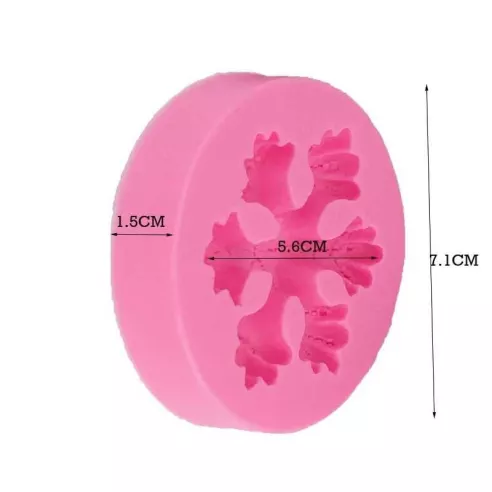 Molde de Silicon para Fondant de Copo de Nieve TIPS 030-66