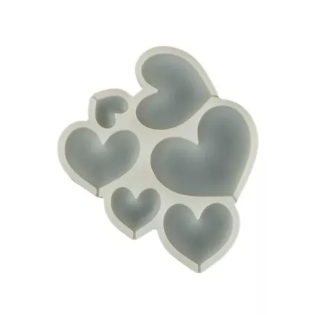 Molde de Silicon de Corazones de 6 Cavidades TIPS ZNP-079