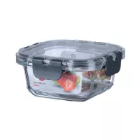 Contenedor Cuadrado de Vidrio de 310 Mililitros TIPS HLJ-036