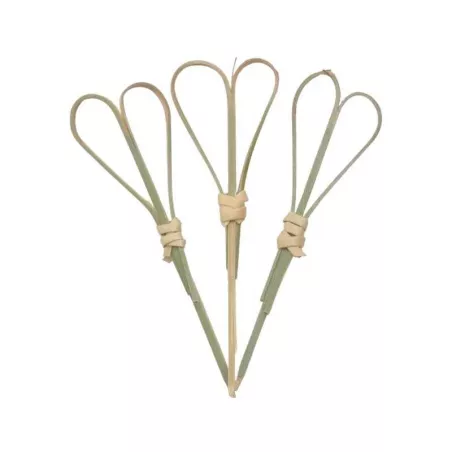 Pincho de Bambu de Corazon 9 Centimetros, Paquete de 50 Unidades TIPS RRA30-12