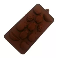Molde de Silicon con Diseno de Frutas de 11 Cavidades MASTER CHEF 9890492