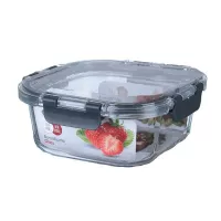 Contenedor Cuadrado de Vidrio de 1100 Mililitros TIPS HLJ-039