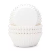 Capsulas para Cupcakes de 6 Centimetros de Color Blanco, Paquete de 100 Unidades TIPS CPC01-07