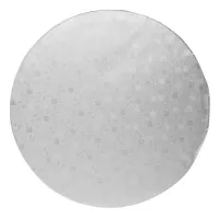 Base Redonda Lisa de 40 Centimetros de Color Plateada TIPS DGD077S