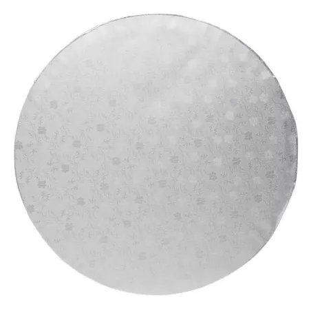 Base Redonda Lisa de 40 Centimetros de Color Plateada TIPS DGD077S