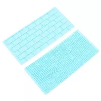 Marcador de Pared de Ladrillo y Corteza de Arbol para Fondant, Set 2 de Unidades MASTER CHEF 0760796