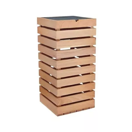 Base Exhibidora Cuadrada de Madera de 30 x 30 x 50 Centimetros MASTER CHEF 6096-10L