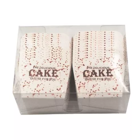 Molde Quequito Desechable Cuadrado de 24 Unidades TIPS B-355