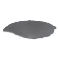 Plato de Hoja Pequena de Piedra de 30 x 20 Centimetros de Color Negro TIPS RSD01-26