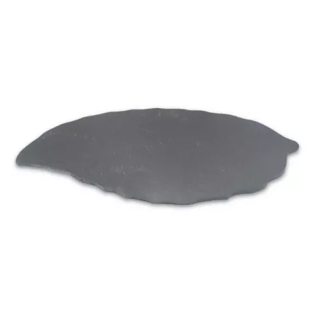 Plato de Hoja Pequena de Piedra de 30 x 20 Centimetros de Color Negro TIPS RSD01-26