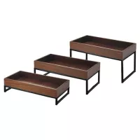 Base Exhibidora Rectangular de 40 x 20 x 11 Centimetros MASTER CHEF 6024B-3