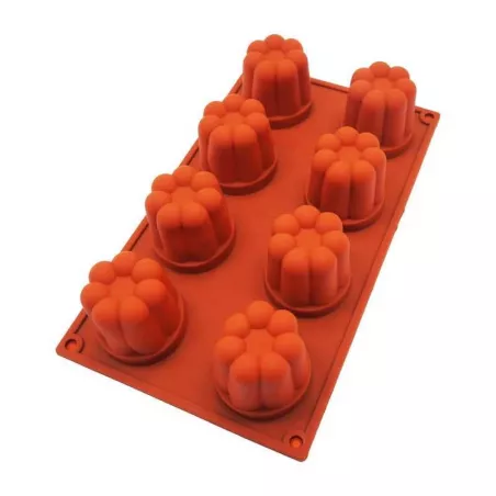 Molde de Silicon de Flores de 3D de 8 Cavidades TIPS YX-023