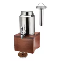 Dispensador de Bebidas de Acero y Madera de 8 Litros MASTER CHEF 4066-1
