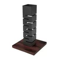 Base Exhibidora de Madera de 16 x 16 x 55 Centimetros MASTER CHEF 6009-1K